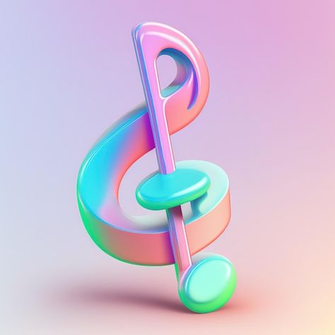 Photo funny ultra soft music note isolat... | Premium Photo #Freepik #photo #note-logo #song-logo #3d #music-notes Song Logo Design, Cute Music Icon, Song Logo Music, Music Note Illustration, 3d Wallpaper Music, Music Icon Logo, Music Note Graphic Design, Song Logo, Music 3d Illustration