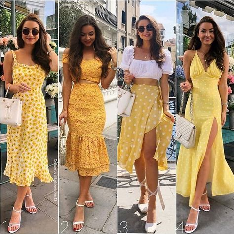 Italian Summer Themed Party Outfits, Dress Like Italian Women, Italian Inspired Outfits, Colorful Style Outfits, Italian Fashion Summer, Yellow Dresses, Italy Outfits, Summer Fashion Outfits, One Piece Dress