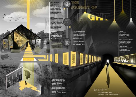 Visual Narrative Architecture, Light Museum Architecture, Architecture Display Exhibitions, Architecture Light Diagram, Light Studies Architecture, Light Architecture Concept, Architecture Narrative, Narrative Architecture, Journey Architecture