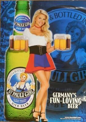 St Pauli Girl ad from 2003 ~ St Pauli Girl, Beer Posters, Oktoberfest Woman, Beer Girl, St Pauli, Beer Poster, Girl Posters, Fun Loving, Lionel Messi