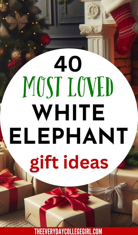 These unique White Elephant gift ideas are funny, practical, and perfect for any budget. Find the best picks for your next gift exchange! Christmas Elephant Gift Ideas, The Best White Elephant Gifts Ideas, Dollar Tree White Elephant Gifts, Perfect White Elephant Gift, Gift Ideas For Gift Exchange Christmas, Cool White Elephant Gifts, White Elephant Gift Themes Ideas, White Elephant Gift Wrapping Ideas, Christmas Gift Exchange Gift Ideas