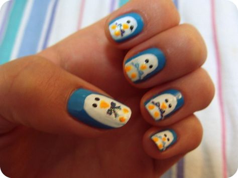 Penguin Nails Pictures Of Nails, Ninja Turtle Nails, Penguin Nail Art, Nails Artwork, Tuxedo Nails, Turtle Nails, Penguin Nails, Skull Nail Art, Nail Boutique