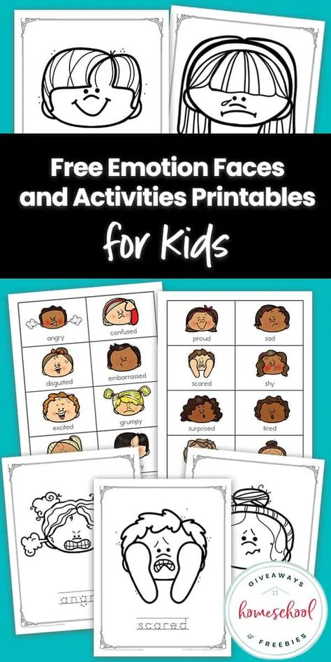 Free Emotion Faces and Activities Printable for Your Kids Emotions Preschool Activities, Free Graphic Organizers, Feelings Faces, Emotions Preschool, Emotions Cards, Emotions Activities, Emotion Faces, Emotion Chart, Feelings Chart