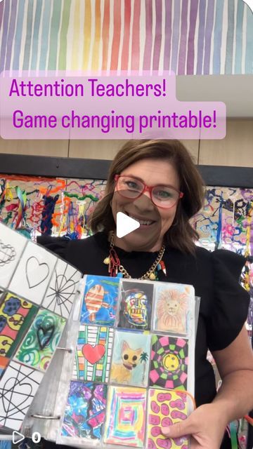 Dawn Lynn on Instagram: "Attention Teachers!   Are you looking for a game changing tool to spice up centers? Tackle sub plans? Occupy early finishers? Or integrate agency?   Here’s my free art trading card printable! In our studio, I have them printed on card stock and don’t allow children to cut them up until they are complete. From paint splatters, big markers, and messy materials, this ATC handout won’t get lost on the drying rack.  This Art Trading Card printable is worry free and saves time, perfectly printing eight 2 1/2”x3 1/2” cards on one page!  Art trading cards are a lifesaver keeping children engaged and organized. It’s a very popular center in our art studio. I have even included it as a sketchbook page.  Before the school year begins, have emergency sub plans ready to go with Early Finisher Art Activities Elementary, Elementary Art Sub Plans, Early Finishers Art, Art Early Finishers, Orientation Day, Art Sub Plans, Art Teacher Resources, Fast Finisher Activities, Middle School Art Projects