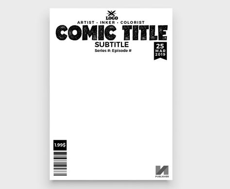 How to Make a Comic Book Cover How To Make A Comic Cover, Comic Book Cover Ideas, Make A Comic Book, Color Tutorial, Create A Comic, Book Cover Mockup, Comic Book Layout, Book Cover Artwork, Best Comic Books