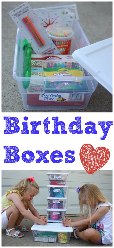 Birthday Boxes for the Food Pantry:  A great way to help your little one think of others around the time of their birthday! Birthday Box Ideas, Homeless Care Package, Service Projects For Kids, Birthday Boxes, Community Service Ideas, Charity Work Ideas, Mission Projects, Community Service Projects, Blessing Bags