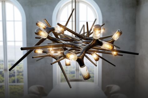 Our top 10 Lighting Design Projects from the A’ Design Awards 2019 Long Hanging Lights, Award Design, Retro Chandelier, Chandelier Kitchen, Room Hanging Lights, Contemporary Lighting Design, Chandelier Creative, Kitchen Island Chandelier, Dining Lighting