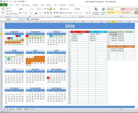 How to Create Year and School Calendar with Dynamic Date Markers | Excel Templates Work Calendar Ideas, Excel Calendar Ideas, Excel Ideas, Planning Excel, Yearly Calendar Template, Excel Spreadsheets Templates, Event Tables, Excel Calendar Template, Excel Hacks