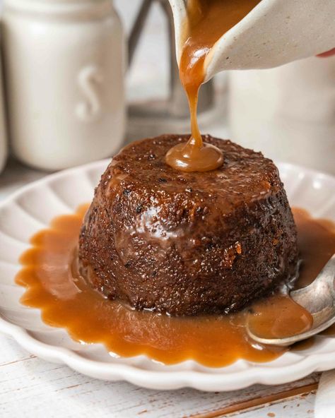 Extra Saucy Pumpkin Sticky Toffee Pudding | Culinary Cartel Sticky Toffee Pudding Recipe, Toffee Pudding Recipe, Pumpkin Syrup, Toffee Sauce, Pumpkin Pudding, Toffee Pudding, Sticky Toffee Pudding, Sugar Pumpkin, Sticky Toffee