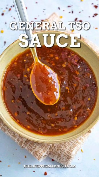 General Tso Sauce Recipe, Asian Sauce Recipes, General Tso Sauce, Stir Fry Sauce Recipe, Homemade Chinese Food, Homemade Sauce Recipes, General Tso, Chinese Cooking Recipes, Asian Sauce