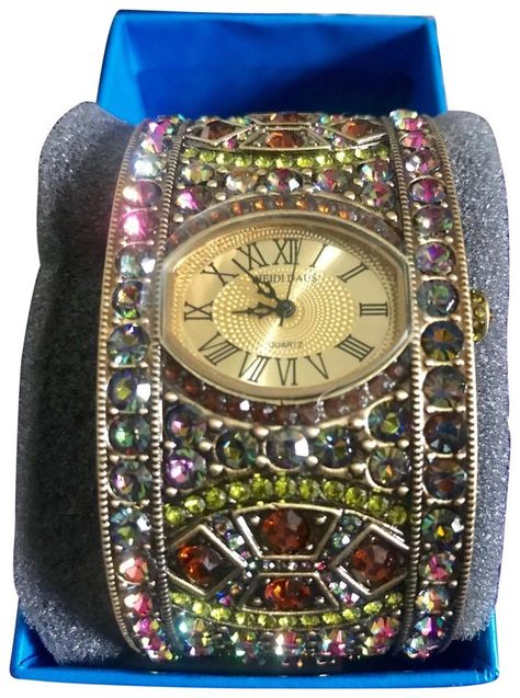 M Bracelet, Crystal Cuff Bracelet, Heidi Daus, Art Deco Patterns, Cuff Watch, Band Bracelet, Art Deco Inspired, Sparkling Crystal, Go Ahead