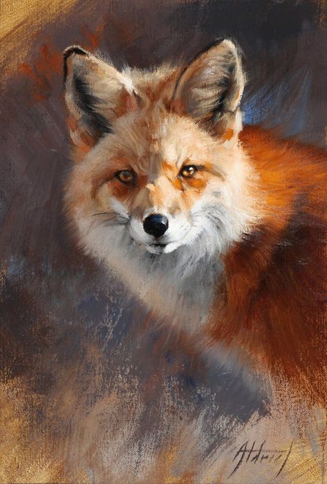 Fox Portrait, Hummingbirds Photography, Art Fox, Fox Painting, Wildlife Artwork, Pastel Sec, Hur Man Målar, Wildlife Paintings, Fox Art