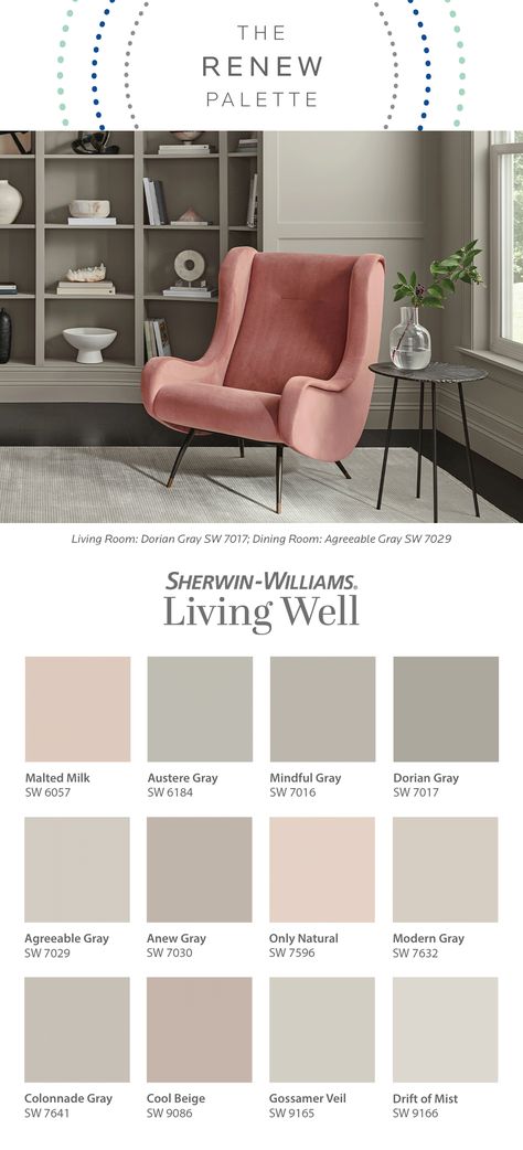 Gentle Color Palette, Sherwin Williams Neutral Pink Colors, Champagne Paint Color, Best Light Pink Paint Color Sherwin Williams, Warm Grey Paint, Sherwin Williams Accessible Beige Pallet, Accessible Beige Sherwin Williams 50%, Nuetral Pallete Paint Sherwin Williams, Warm Gray Paint Color