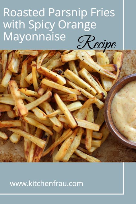 Are you looking for a delicious and healthy recipe? Try Roasted Parsnip Fries with Spicy Orange Mayonnaise! This recipe is perfect for a healthy snack or side dish. Our Roasted Parsnip Fries are crispy and full of flavor. The Spicy Orange Mayonnaise is a perfect dipping sauce for these fries. Give this recipe a try today! Fries Dip, Orange Mayonnaise, Gf Cooking, Parsnip Fries, Delicious Sides, Roasted Parsnips, Gluten Free Flour Mix, Mayonnaise Recipe, Gluten Free Christmas