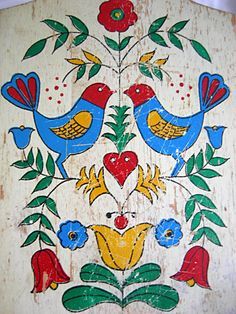 Pennsylvania dutch folk art on Pinterest | Pennsylvania Dutch, Folk A… Amish Quilts Pennsylvania Dutch, Pennsylvania Dutch Art, Amish Pennsylvania, Arte Folk, Folk Art Flowers, Folk Design, Soyut Sanat Tabloları, Pennsylvania Dutch, Scandinavian Folk Art