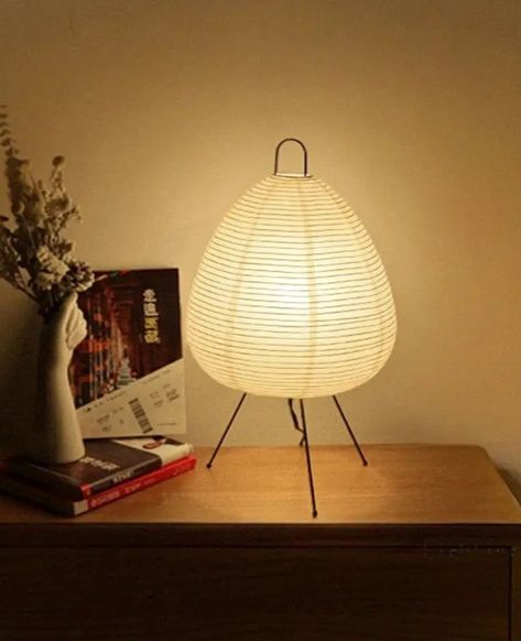 Easy Assembly, Elegant Design, Long Lifespan: Our Noguchi Paper Desk Lamp is the perfect addition to your bedroom or dorm. High-quality paper shade with a sleek look. 💡 Enjoy easy reading with a lamp on each side of your bed. Energy-saving design lasts for years! #DeskLamp #HomeDecor #NoguchiLamp Akari Noguchi, Wabi Sabi Floor, Wabi Sabi Table, Noguchi Lamp, Wabi Sabi Lamp, Paper Floor Lamp, Design Japonais, Living Room Light Fixtures, Unique Table Lamps