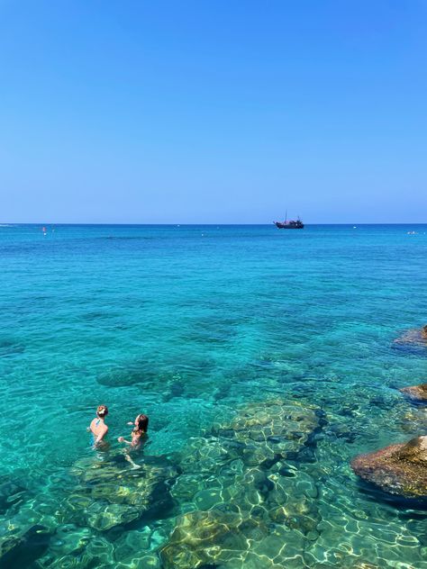 Vacation, Fig Tree Bay, Ocean, Blue Water, Cyprus, Protaras, Bikini, Vacay Inspo, Vacay, Vacay Life, European Summer, Girls Trip, Summer Fig Tree Bay Cyprus, Aiya Napa, Cyprus Protaras, Paphos Old Town, Best Places In Cyprus, Cyprus Aesthetic, Protaras Cyprus, Summer Girls Trip, Cyprus Holiday