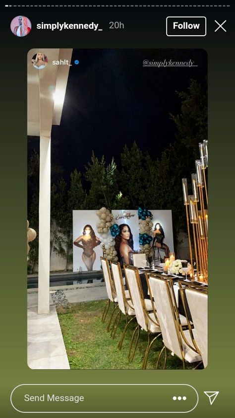 Birthday Party Black Women, Dess Dior Birthday Dinner, Prom Watch Party Ideas, Boujee Birthday Party, Luxury Birthday Party, Birthday Room Decorations, Private Dinner, Bestie Birthday, Birthday Goals