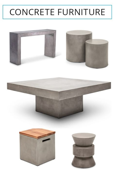 Concrete Furniture Indoor, Cement Furniture Indoor, Cement Furniture Outdoor, Concrete Furniture Outdoor, Concrete Furniture Interior, Concrete Furniture Diy, Concrete Patio Furniture, Furniture Texture, Concrete Furniture Design