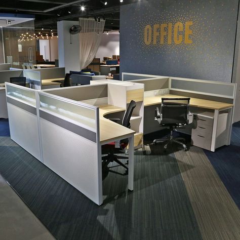 Office Workstation L Shaped Workstation, Workstations Office Design, L Shape Office, Table Office, Office Workstations, Office Table, L Shape, Office Design, Corner Desk