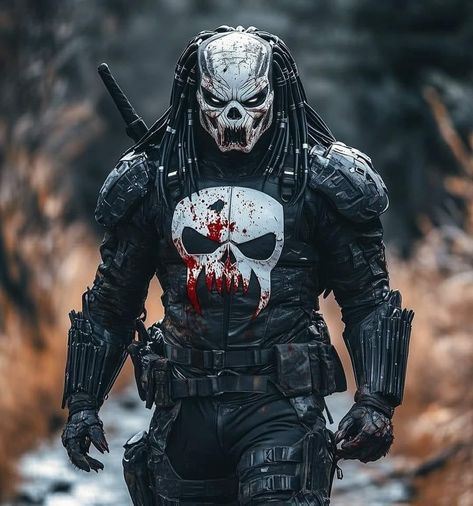 Mark Morrison, Punisher Artwork, Alien Pictures, Predator Artwork, Ghost Soldiers, Predator Alien Art, Mummy Costume, The Four Horsemen, Fitness Wallpaper