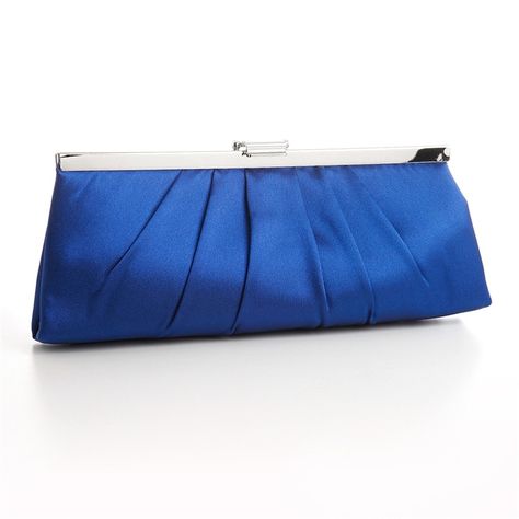 a perfect clutch Wedding Clutch Purse, Satin Purses, Blue Weddings, Royal Blue Wedding, Blue Clutch, Wedding Purse, Wedding Clutch, Blue Handbags, Shoulder Chain