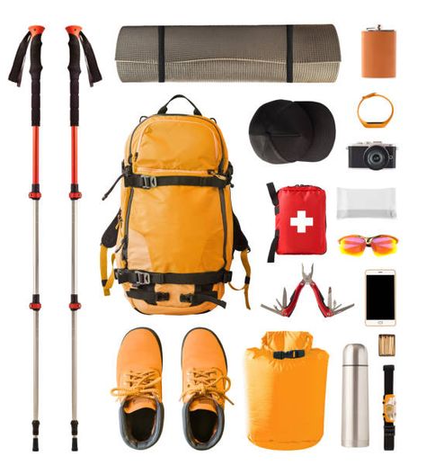 415,812 Hiking Gear Stock Photos, Pictures & Royalty-Free Images - iStock Trekking Equipment, Sport Equipment, Backpack Clothes, Brochure Design Inspiration, Illustration Style, Top Gear, Hiking Gear, Walking Sticks, Top View