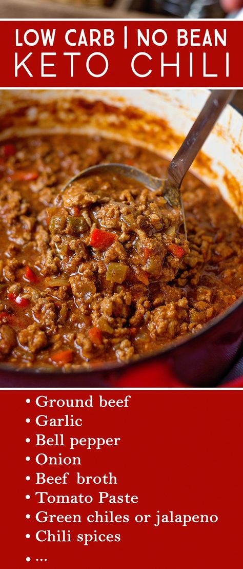 Low Carb Chili Recipe, Keto Chili, Low Carb Chili, Game Day Party, Best Low Carb Recipes, Recetas Keto, Keto Diet Food List, Mozzarella Sticks, Keto Cooking