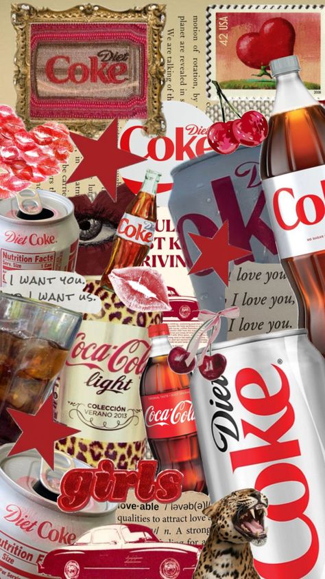 Diet Coke Wallpaper, Coca Cola Aesthetic, Diet Coke Aesthetic, Coca Cola Light, Cherry Coke, Graphic Ideas, Diet Coke, Dark Wallpaper Iphone, Dr Pepper