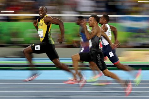 Usain Bolt 100-Meter-Dash-Photo Memes Usain Bolt Memes, Cool Runnings, Katie Ledecky, 2016 Olympic Games, Overwatch Memes, Ju Jitsu, Rio Olympics 2016, Usain Bolt, Rio Olympics