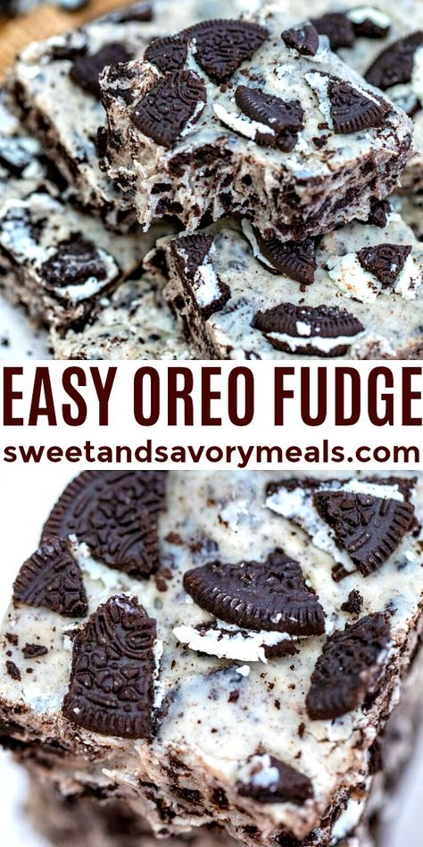 Chocolate Cheesecake Bites, Easy Fudge, New Year's Desserts, Oreo Fudge, Ultimate Cookies, Savory Meals, Vegan Candies, Chocolate Peanut Butter Cookies, Fudge Easy