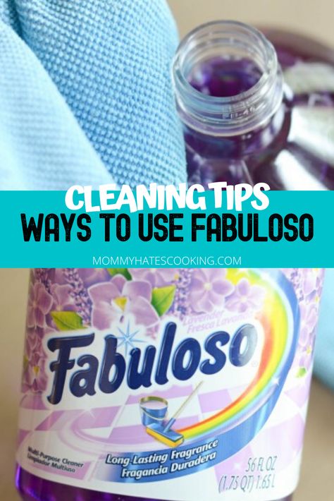 Check out how to use Fabuloso with your cleaning needs.  This is an easy, inexpensive cleaner that can actually be used in a variety of ways!  This post will show you 5 Ways to Use Fabuloso! Fabuloso Hacks Tips, Goof Off Cleaner Diy, Cleaning Walls With Fabuloso, Cleaning With Fabuloso, How To Clean Hairspray Off Walls, Fabuloso Cleaner Uses, Diy All Purpose Cleaner That Smells Good, Fabuloso Carpet Cleaner, Fabric Softener And Water Spray