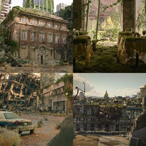 #TheLastofUs Apocalypse Landscape, Apocalypse World, Post Apocalyptic Art, Hbo Series, Post Apocalypse, Last Of Us, Post Apocalyptic, Abandoned Places, Animal Crossing