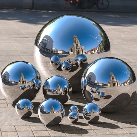 Ball Mirror, Pond Decorations, Gazing Globe, Gazing Balls, Garden Spheres, Garden Balls, Store Window Display, Gazing Ball, Decorative Spheres