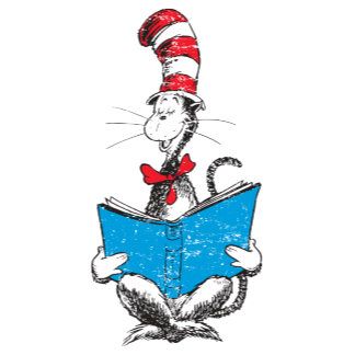 Dr. Seuss - The Cat in the Hat - Reading Dr Seuss Clipart, Ink Scape, Dr Seuss Hat, Dr. Seuss, Reading Posters, Dr Seuss Quotes, Dr Seuss Birthday, The Cat In The Hat, Seuss Quotes