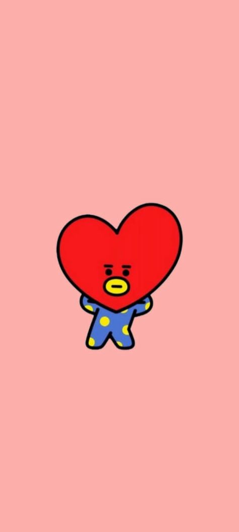 Tata Wallpaper Bt21, Tata Bt21 Wallpaper, Tata Painting, Tata Wallpaper, Bts Don't Touch My Phone, Bt21 Cartoon, Tata Bt21, Bts Cartoon, V Wallpaper