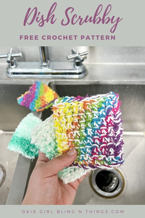 Dish Scrubby Crochet Pattern, Scrubby Crochet Pattern, Scrubby Yarn Crochet Patterns, Crochet Dish Scrubber, Crochet Dish Scrubby, Scrubby Yarn Crochet, Crochet Dish Cloth Free Pattern, Scrubbies Crochet Pattern, Cotton Crochet Patterns