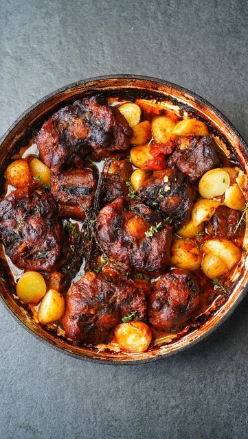 Baked Oxtail Recipes Oven, Oxtail Recipes With Red Wine, Simple Oxtail Recipes Crockpot, Easy Oxtail Recipes Oven, How To Cook Oxtails On The Stove, Oxtail Recipes Easy, Oxtail Recipes, Beef Stock, Beef Stew