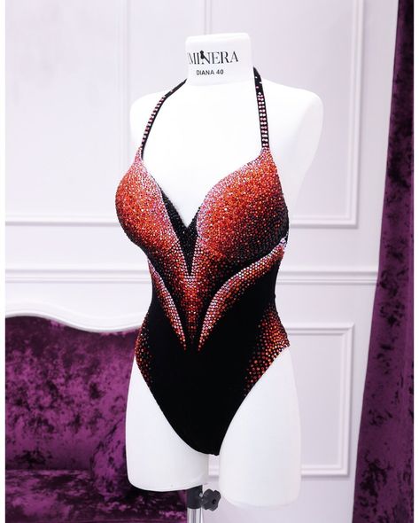 This bodysuit features a soft black velvet base adorned with vibrant rhinestones, creating a stunning interplay of colors. The meticulous arrangement of shades forms a flawless gradient, enhancing the overall visual impact. Production time excluding delivery: finished design - 4-5 weeks; custom design 2-3 months. ----------------------------------------------------- We invite you to see other offers of our store. Red and Black Monokini, Competition Velvet Bodysuit, Bodysuit for a fitness model, Rhinestone Bodysuit, Black Monokini, Leotard Bodysuit, Circus Costume, Preformance Outfits, Cute Skirt Outfits, Competition Suits, Velvet Bodysuit, Womens Sports