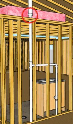 plumbing-vent-increase-picture Bathroom Plumbing Rough In, How To Plumb A Bathroom, Bathroom Plumbing Diagram, Plumbing A Bathroom, Bathtub Plumbing, Plumbing Rough In, Plumbing Vent, Plumbing Diagram, House Plumbing