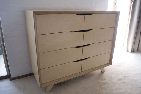 Diy Chest Of Drawers, Diy Chest, Drawer Ideas, Plywood Design, Plywood Projects, Woodworking Projects Furniture, Cnc Furniture, Big Bertha, Woodworking Joinery