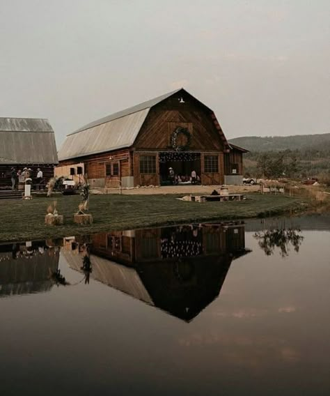 Country Dream Life Aesthetic, Future Western Life, Rustic Satin Wedding Dress, Wedding Venues Country Rustic Chic, Wedding Venue Ideas Rustic, Country Living Farmhouse, House Out In The Country, Cute Country Houses Inside, Country Venue Wedding