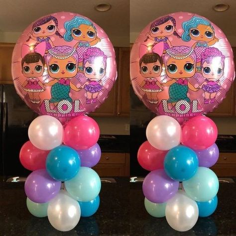 Lol Surprise Birthday Party Ideas, Surprise Birthday Party Ideas, Lol Surprise Birthday Party, Lol Surprise Birthday, Suprise Birthday, Lol Doll Cake, 7th Birthday Party Ideas, Surprise Birthday Party, Doll Party