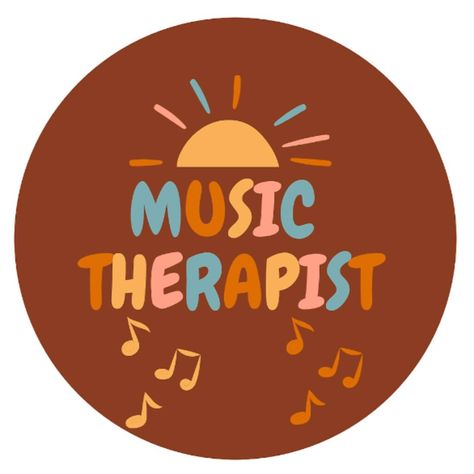 Music Therapist Aesthetic, Music Therapy Aesthetic, Therapy Stickers, Therapy Aesthetic, Therapist Logo, Goodbye Party, Music Therapist, Cute Music, Cute And Aesthetic