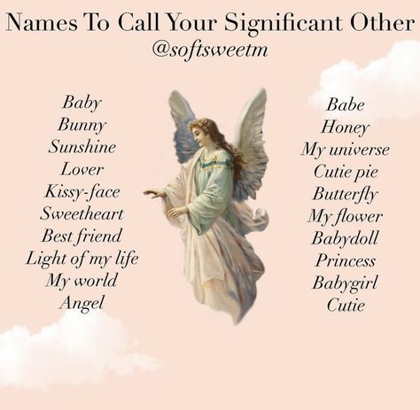 Ethereal Nicknames, Coquette Nicknames, Enchanting Words, Coquette Names, Ethereal Names, Contact Names For Boyfriend, Names With Nicknames, Twin Names, Cute Nicknames