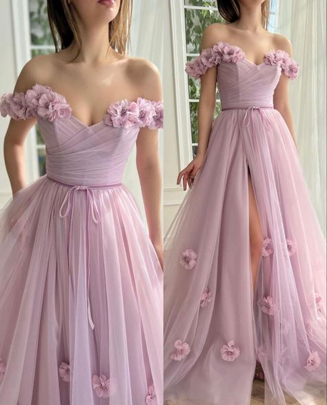 Vestidos Color Pastel, Off Shoulder Prom Dresses, Ethereal Gowns, Fancy Short Dresses, Lifestyle Dresses, Makeup Lifestyle, Open Back Wedding, Couture Style, Bridesmaid Party