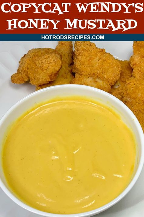 Copycat Wendy's Honey Mustard Dipping Sauce Wendys Honey Mustard, Mustard Sauce For Chicken, Honey Mustard Sauce Recipe, Honey Mustard Dip, Honey Mustard Recipes, Mustard Dip, Honey Mustard Dipping Sauce, Mustard Dipping Sauce, Dry Rubs