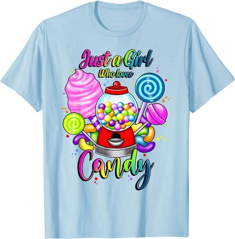 Rainbow Sweets, Candy Rainbow, Birthday Tshirts, Head Start, Just A Girl, Apparel Design, Branded T Shirts, Zombie, A Girl