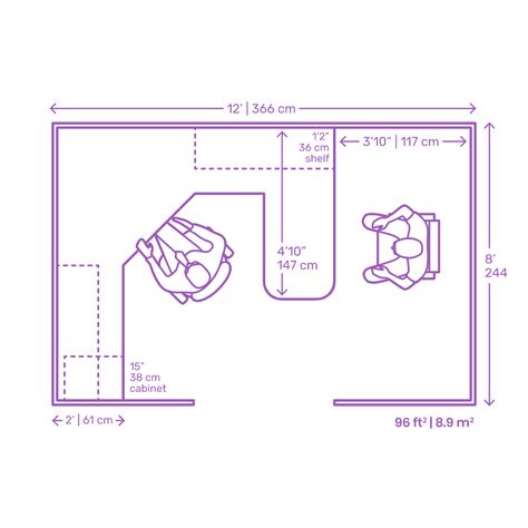 Minimum Office Dimensions, Office Standard Dimensions, Private Cubicle Design, Manager Room, Open Office Layout, Office Layout Plan, Office Space Planning, Office Dimensions, Office Management