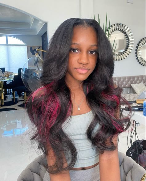 Frontal Wig Middle Part, Grey Hair Colour, Middle Part Sew In, Wig Middle Part, Sleek Ponytail Hairstyles, Sew In Hairstyles, Birthday Hairstyles, Women Short Hair, Short Hair Cut